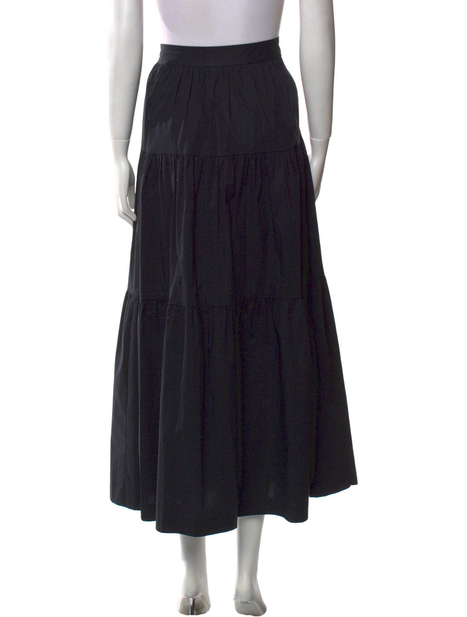 Staud Ruffle Embellishment Midi Length Skirt